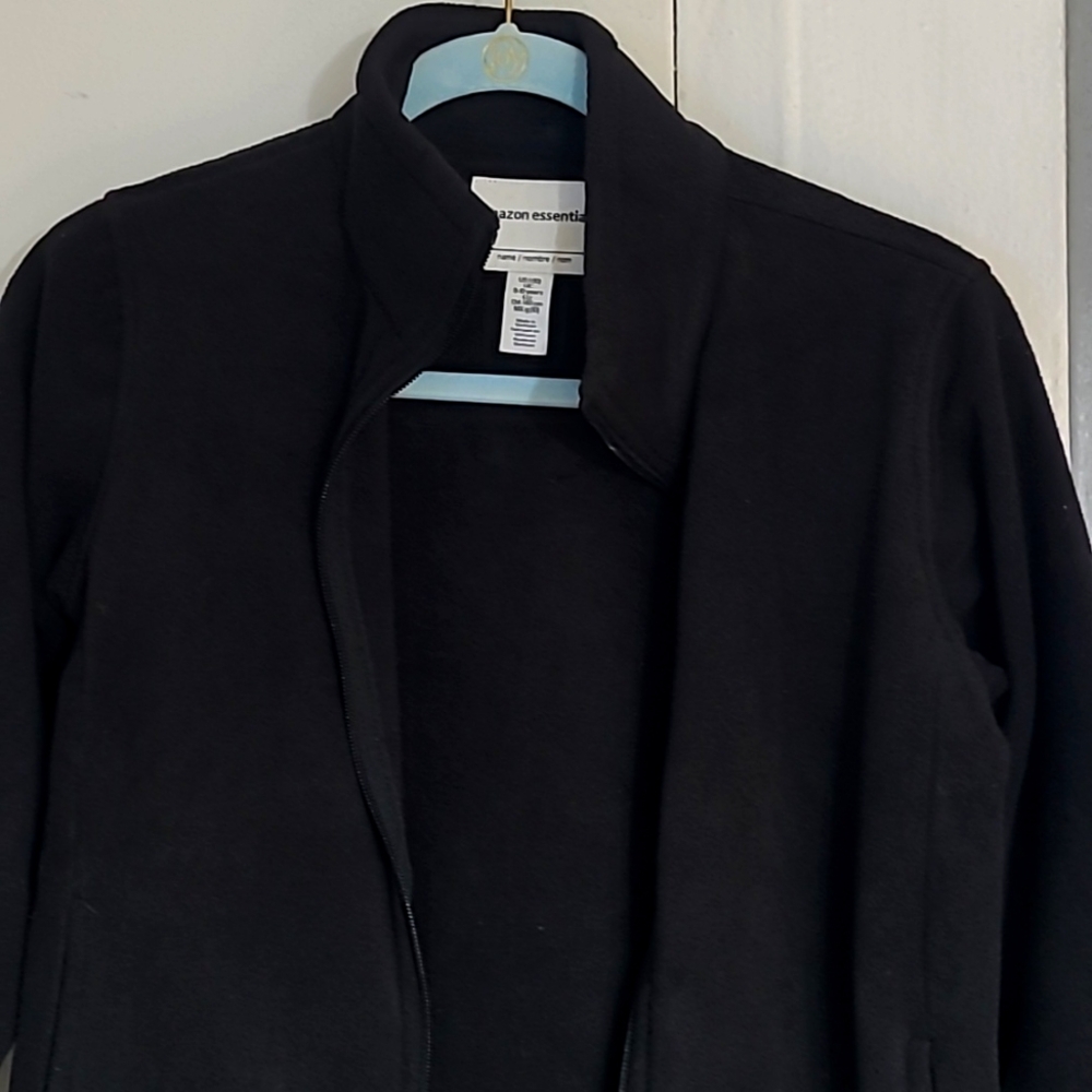 Amazon Essential, black fleece, size 9-10yrs old